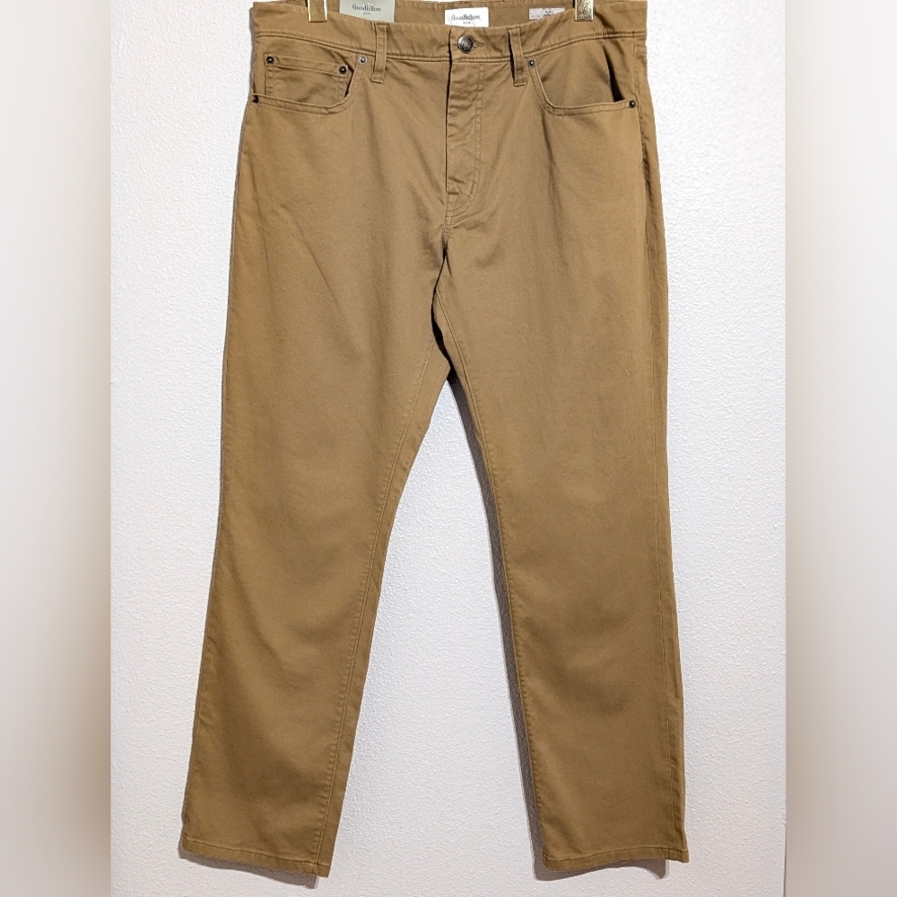 Goodfellow & Co. Men's Slim-Fit Khaki Chino Pants 36x30 NWT